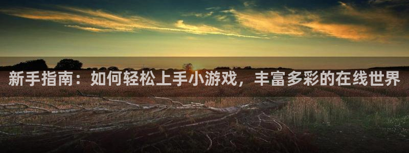 高德娱乐2登录：新手指南：如何轻松上手小游戏，丰富多彩的在线